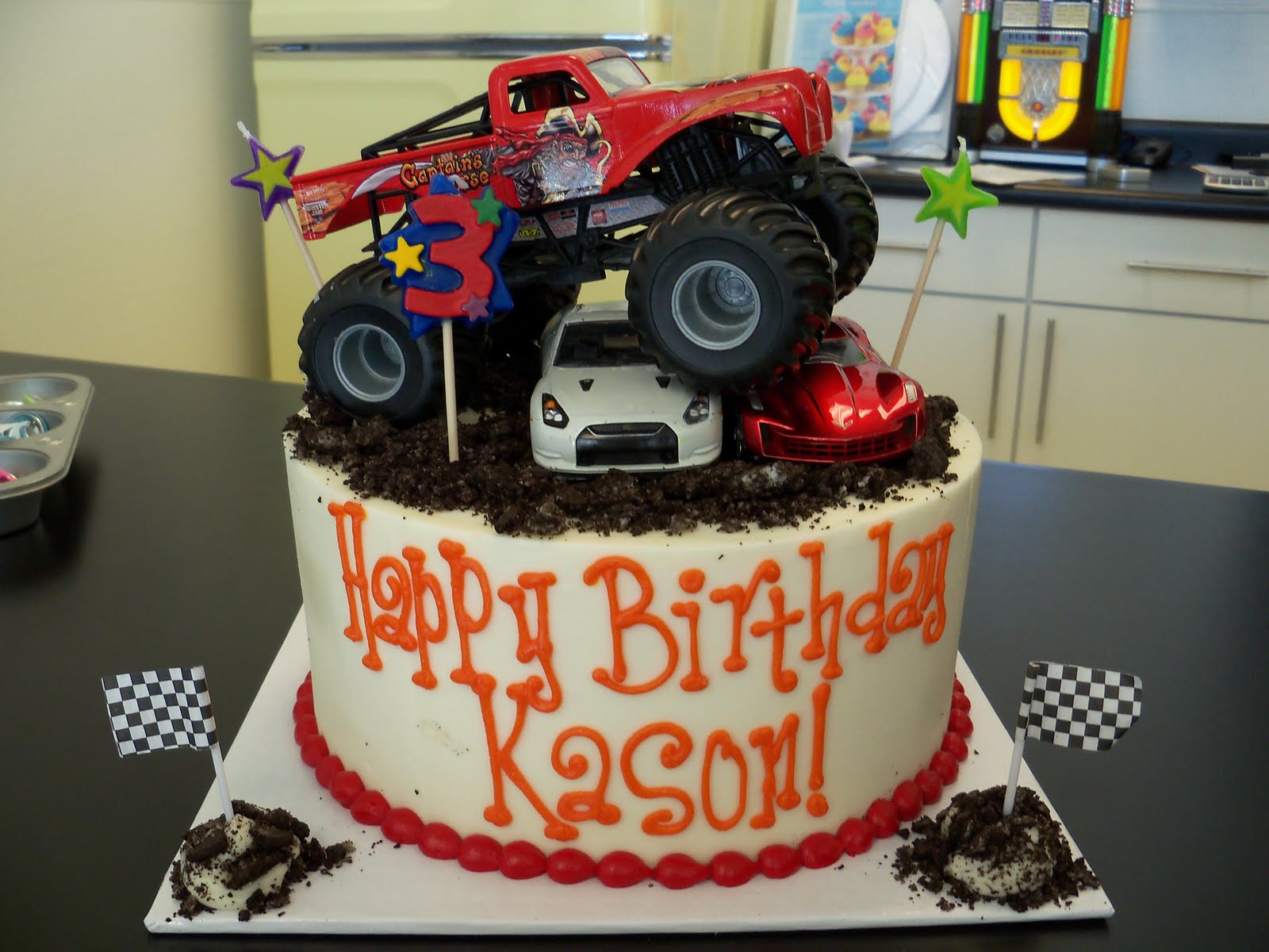 Monster Truck Cakes Decoration Ideas Little Birthday Cakes