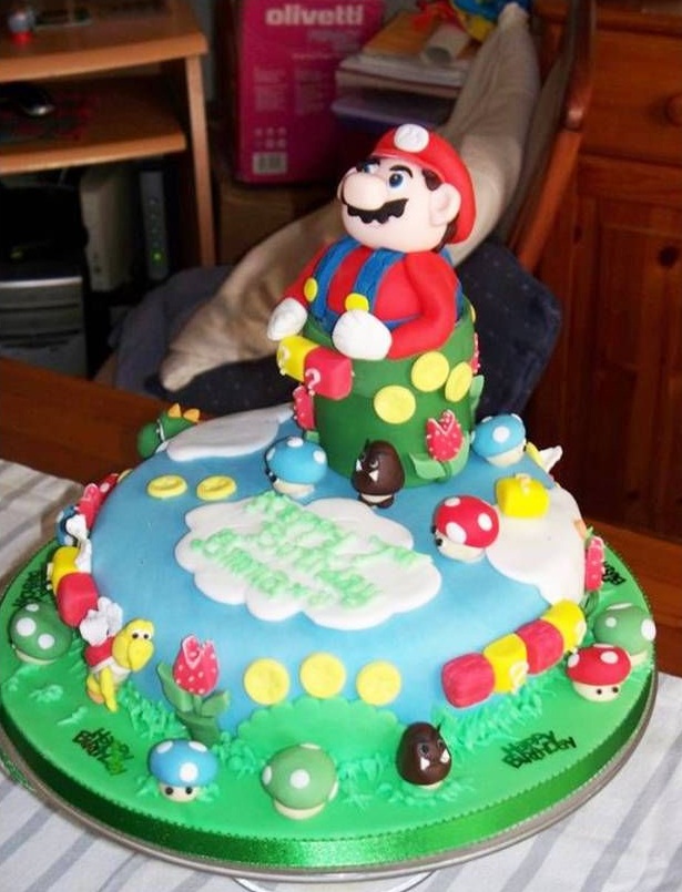 Super Mario Bbrothers Pastel de Cumpleaños